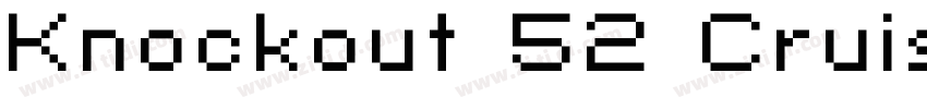 Knockout 52 Cruiserw字体转换